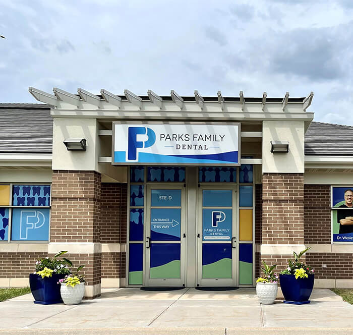 Outside view of Parks Family Dental office in Lincoln Nebraska