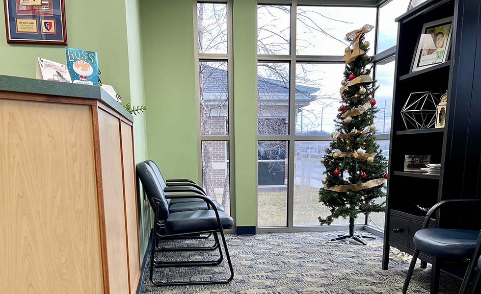 Dental office waiting room