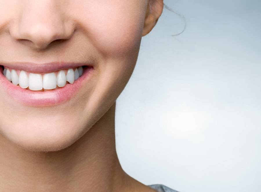 Closeup of healthy smile after preventive dentistry