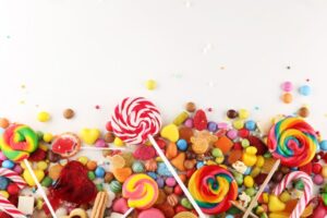 Assortment of candy. 